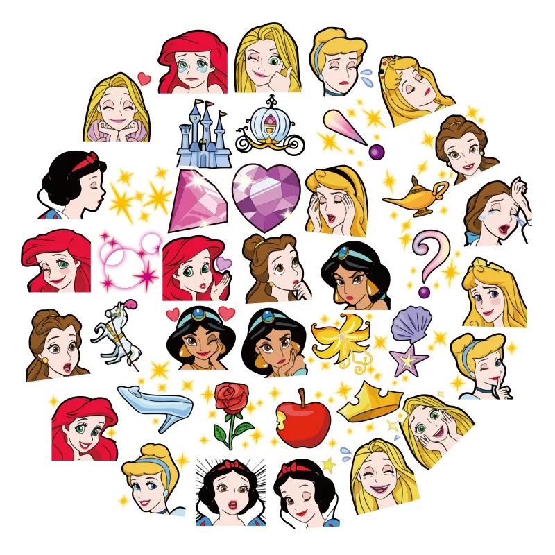 Для выведения токсинов 40 шт Disney наклейки с картинками принцесс Микки кошка Мэри