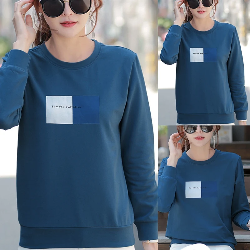 

Women Fashion Printed Sweatshirt Women Long Sleeve Hoodies Korean Style Hoody Top