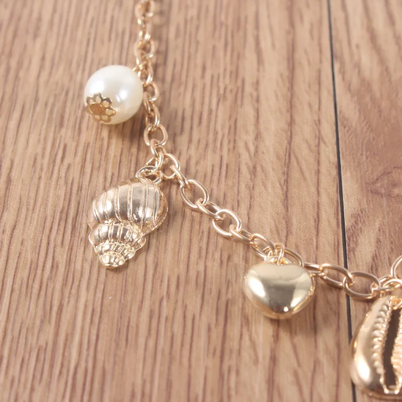 1 шт. в богемном стиле женские ожерелья из жемчуга виде ракушки гребешок раковины