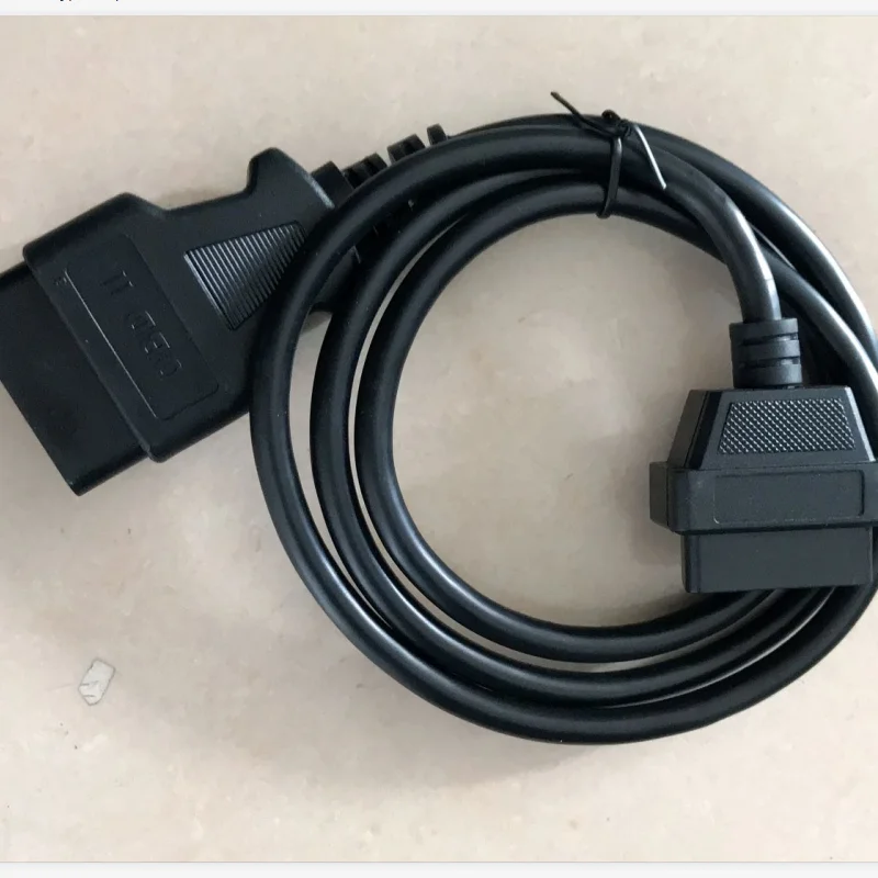 Высокое качество OBD2 адаптер 16pin штекер женский кабель удлинитель OBD II OBDII 16
