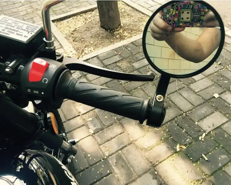 Универсальное кафе-гонщик мотоциклетная ручка задняя боковое зеркало для класса