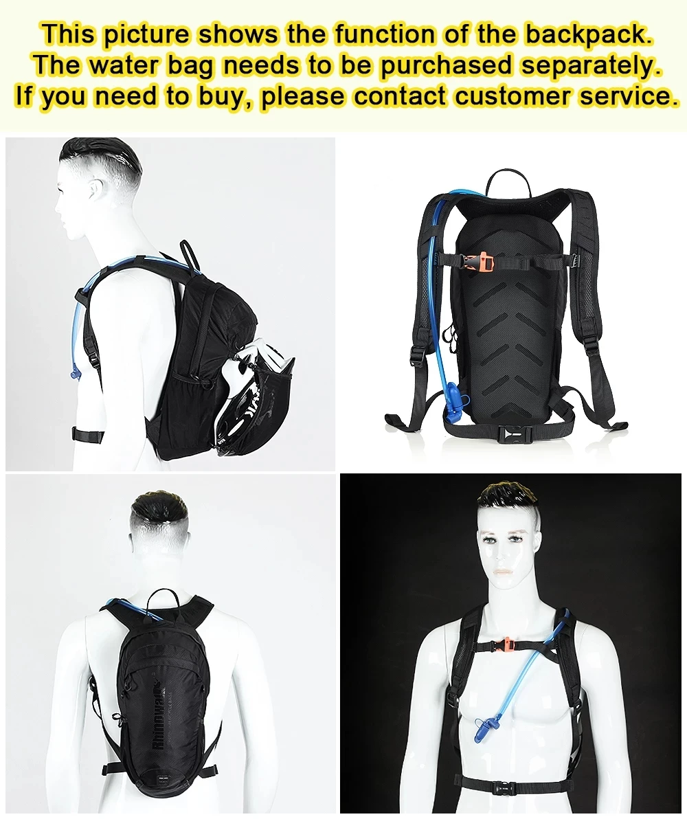 

Rhinowalk 20L Functional Cycling Backpack Outdoor Camping Backpack Nylon helmet Bag For cycling Lightweight Bicycle Bag