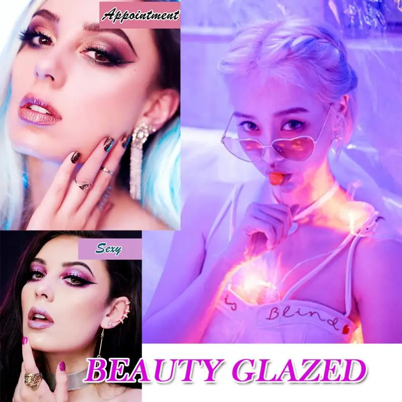 Палетка теней Beauty Glazed 4 слоя матовые Перламутровые тени для век макияж косметика