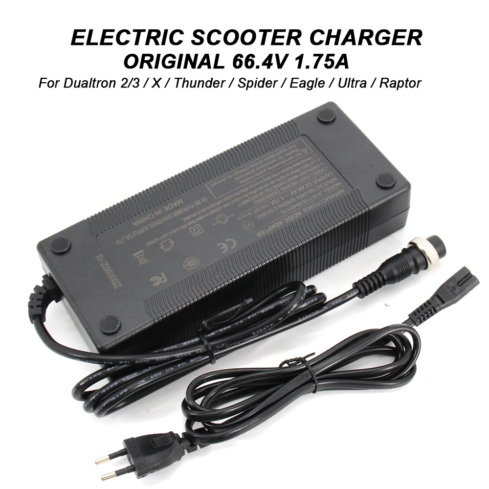 

For Dualtron Original Eagle Ultra Raptor Spider Original Charger 66.4V 1.75 60V