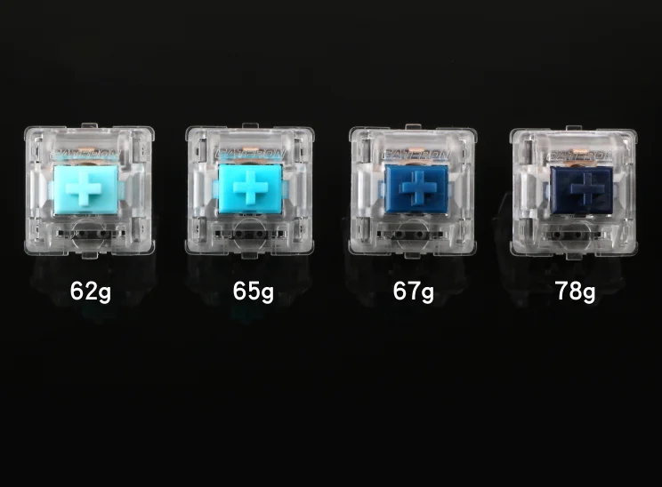 Zealio переключатели (тактильные) бесшумные 62g 65g 67g 78g|Клавиатуры| |
