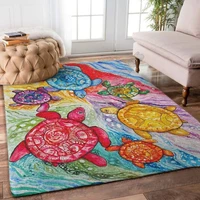 sea turtle 3d printed rugs mat rugs anti slip large rug carpet home decoration living flannel print bedroom non slip floor rug