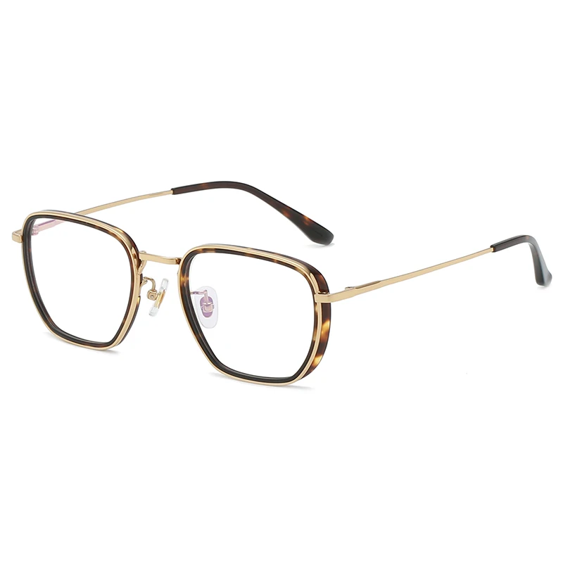 

Reven Jate 3095 Pure Titanium Glasses Frame Men Vintage Square Myopia Optical Prescription Eyeglasses Frame Men New Eyewear