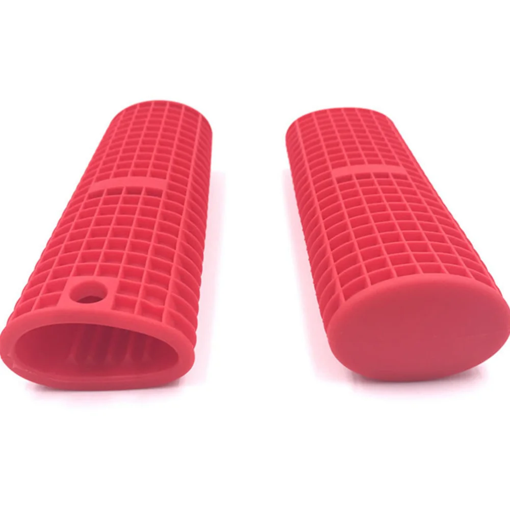 2 шт. силиконовый держатель с горячей ручкой чехлы для термостойких кастрюль