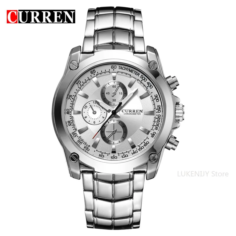 

Curren8025 Carrine men's fashion business watch casual quartz steel with wrist table men's fashion table