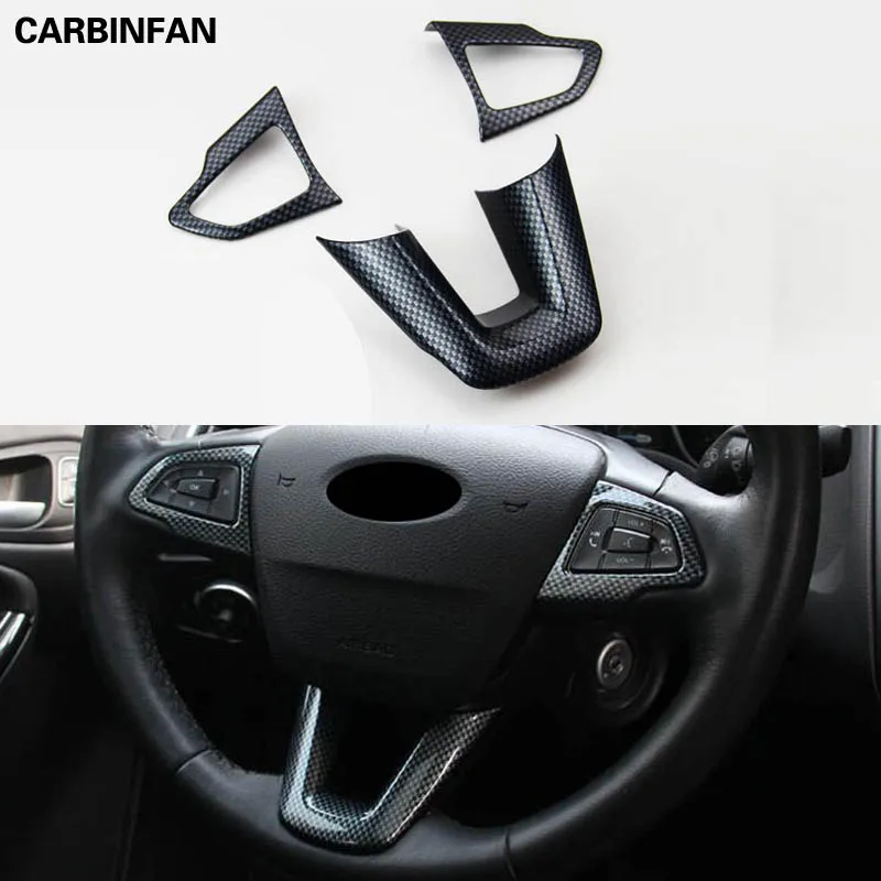 Аксессуары ABS углеродное волокно украшение руля автомобиля отделка Блестки
