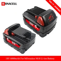 for milwaukee m18 9 06 0ah 18v m18 power tools rechargeable li ion battery replacement 48 11 1815 48 11 1850 48 11 1840 z50