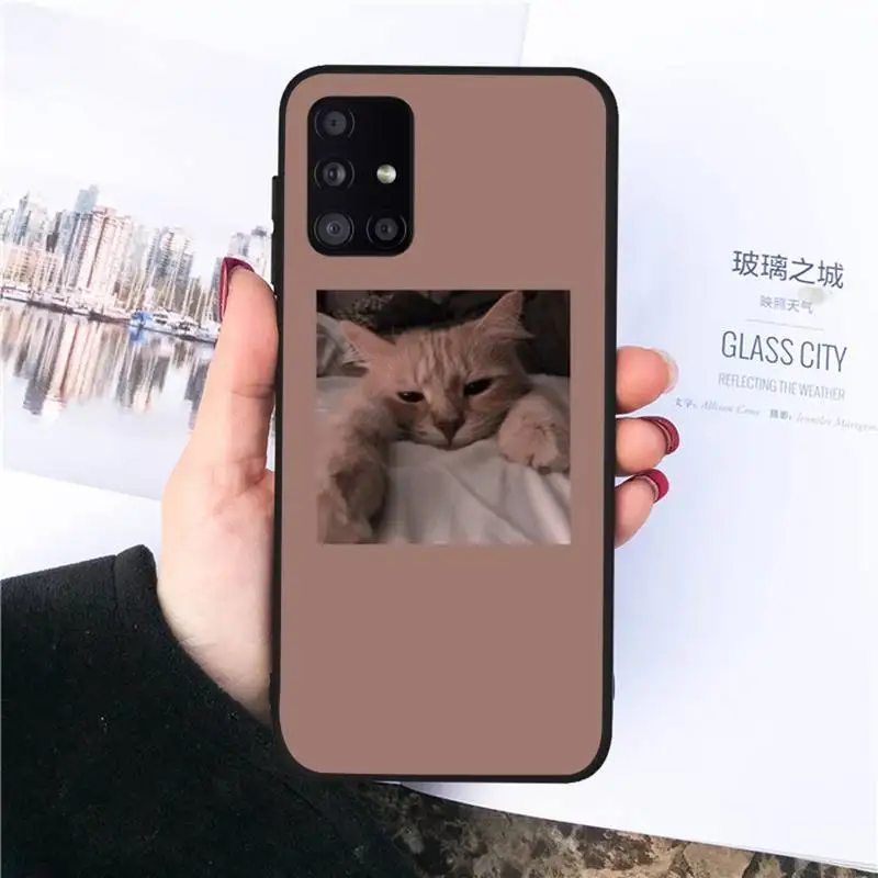 

Cute Cat Silicon Phone Case For Samsung galaxy S 7 8 9 10 20 edge A 6 10 20 30 50 51 70 note 10 plus