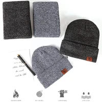 unisex winter beanie hat thermal fleece cap knit sport wool capear neck keep thick neck skiing muffler warm equi k8d2