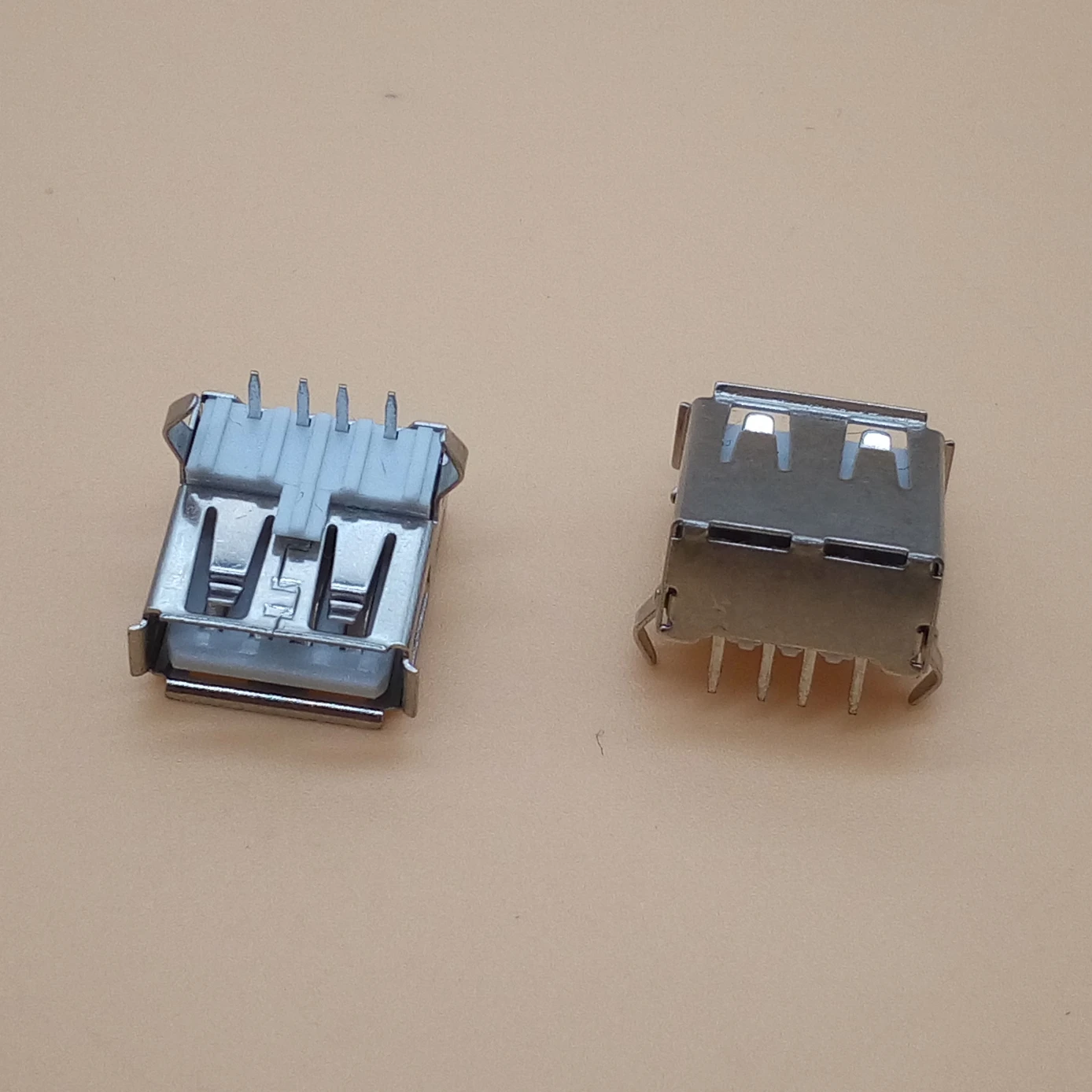 100 шт. USB 2 0 4Pin A Тип гнездо разъем фута 90 градусов передача данных Зарядка