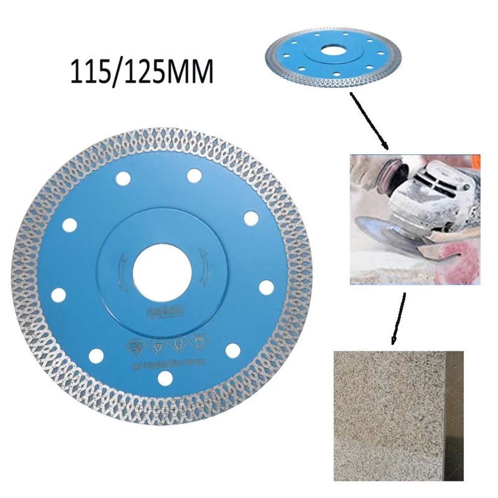 

115/125mm Diamond Cutting Grinder Thin Wet Dry Wheel Disc for Porcelain Tile Marble Stone uacr Specialty Tools Kitchen Gadgets