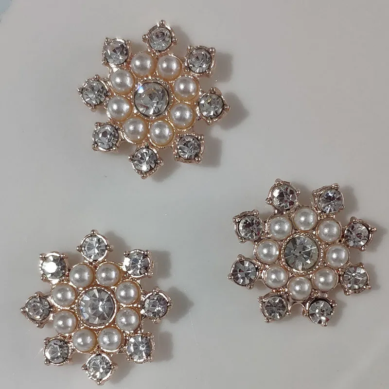 

Броши для женщин, стразы, 2 цвета, жемчуг, 10 шт.