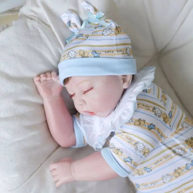 

48cm Realistic Doll Toddler Babies Cute Sleeping Girl Play Toy Christmas Gift U50F