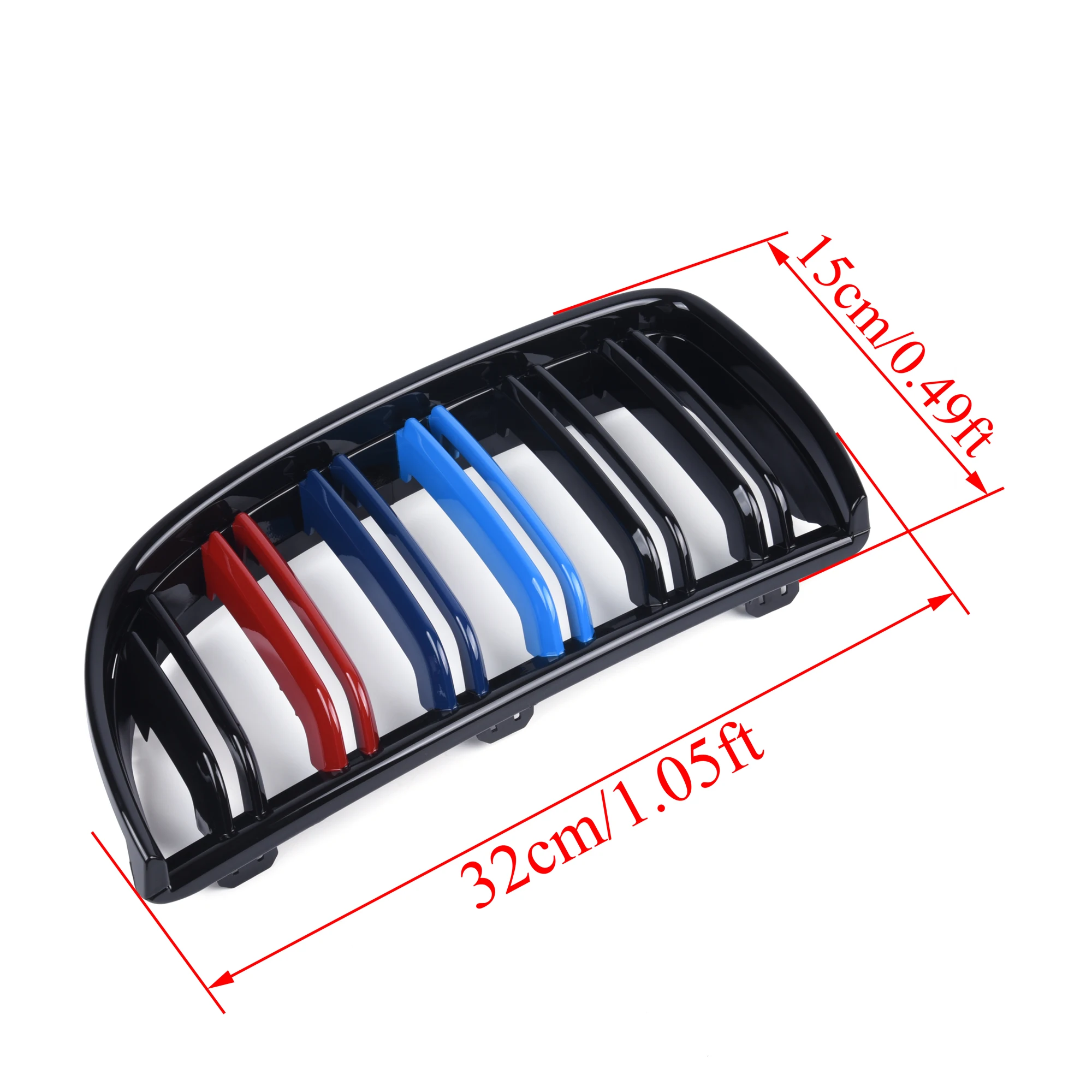 Передний глянцевый черный гриль M Color Fit BMW 3 Series E90 E91 2005 - 2008 325xi 320i 325i 328i 330i 335i xDrive |