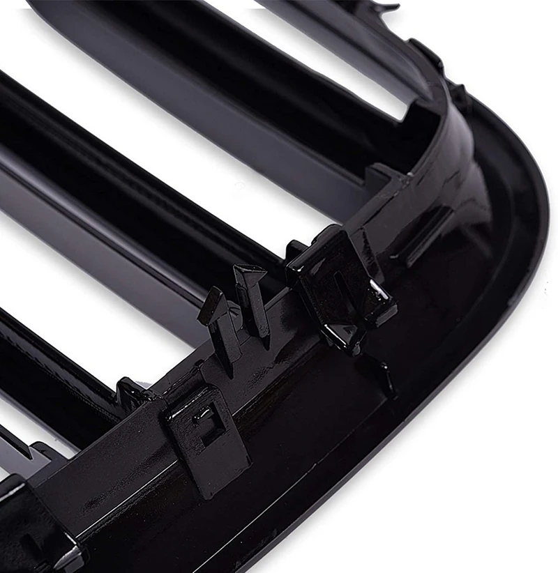 

Pair Glossy Black Double Slat Kidney Grille Front Grill For BMW X5 X6 E70 E71 M Color 2007-2013 Car Styling Racing Grills