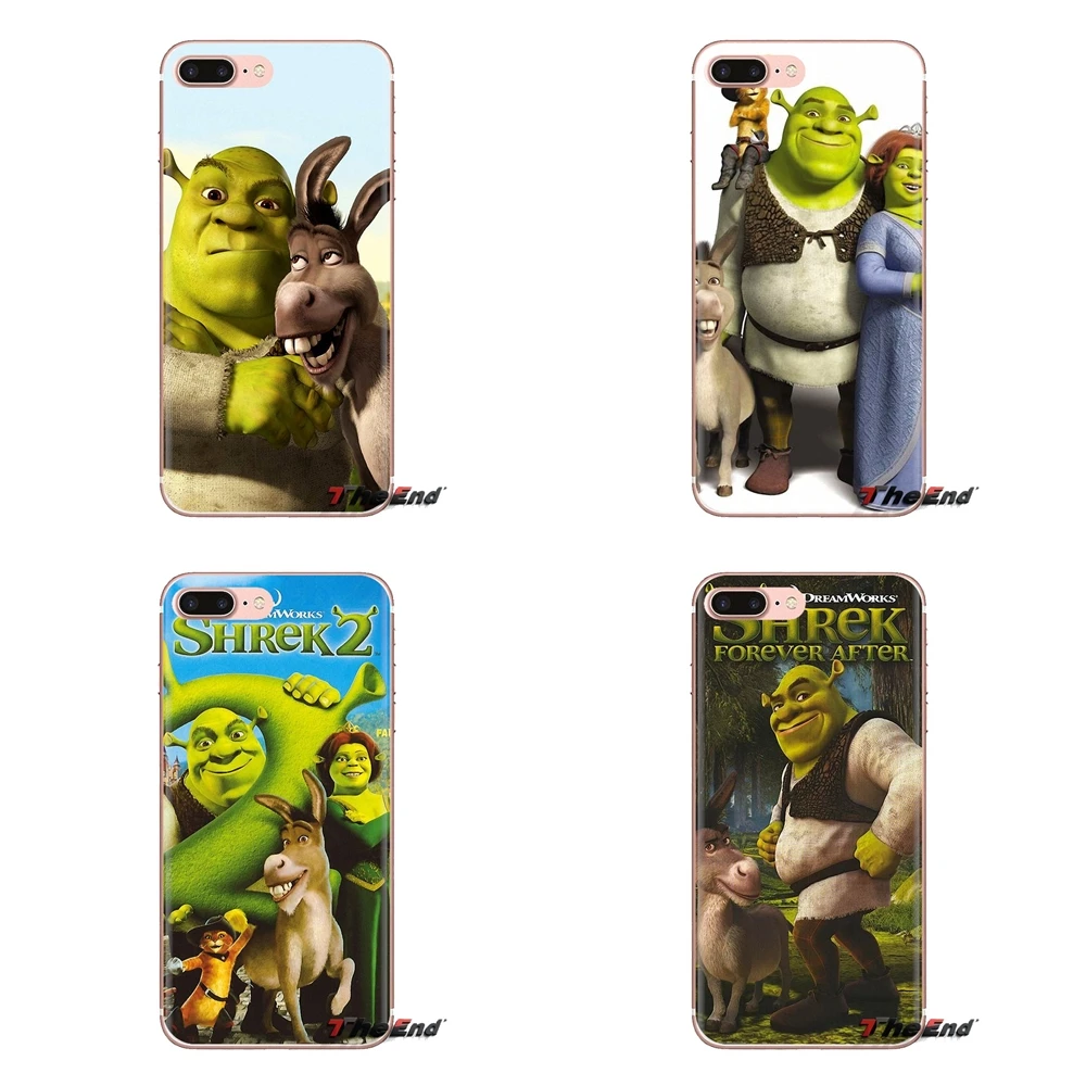 Прозрачные чехлы Lovely Cartoon Mascot Shrek TPU для Xiaomi Redmi 4 3 3S Pro Mi3 Mi4 Mi4i Mi4C Mi5 Mi5S Mi Max Note 2.