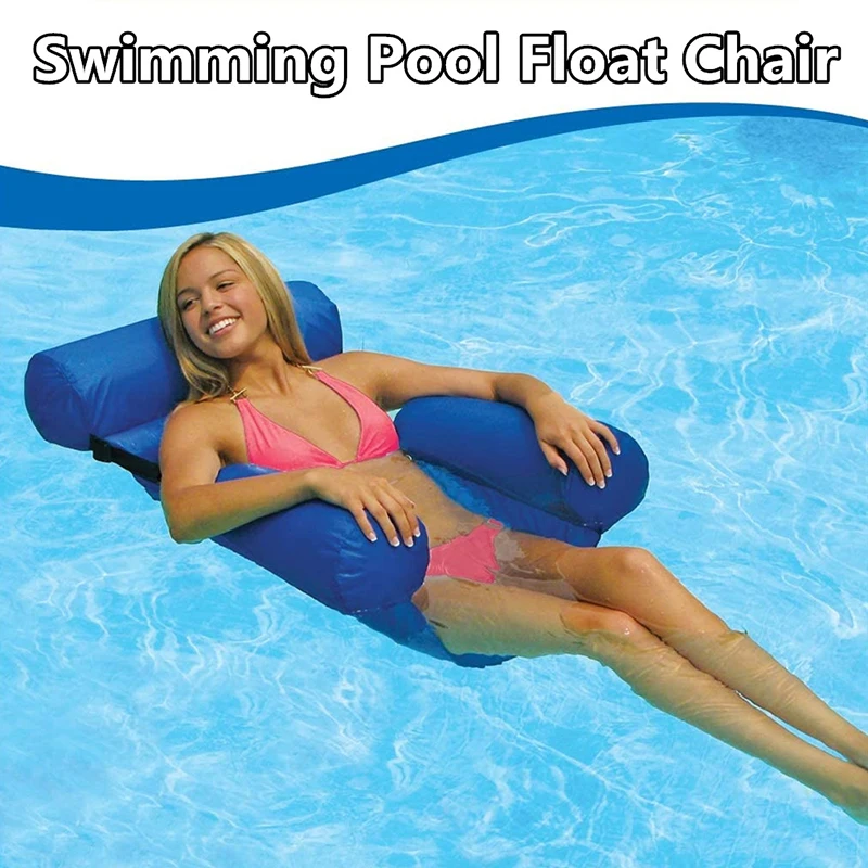 

Inflatable Pool Float Hammock Pool Lounger Float Hammock Floating Bed Lounge Chair Swimming Pool Beach Float for Adult and Kids