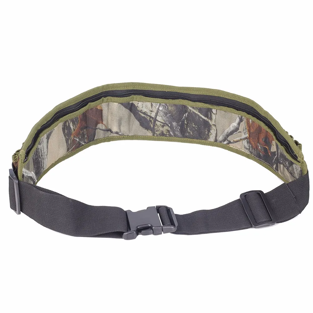 Tactical 600D 28 Round Shotgun Shell Bandolier Belt Holder Outdoor Airsoft Hunting Waist Cartridge Ammo Pouch with Zipper Pocket