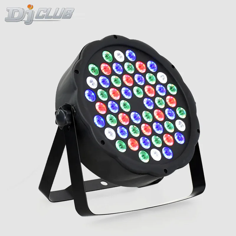 Светодиодный плоский Par 54X3W Rgbw цветное освещение стробоскоп Dmx для дискотеки Dj
