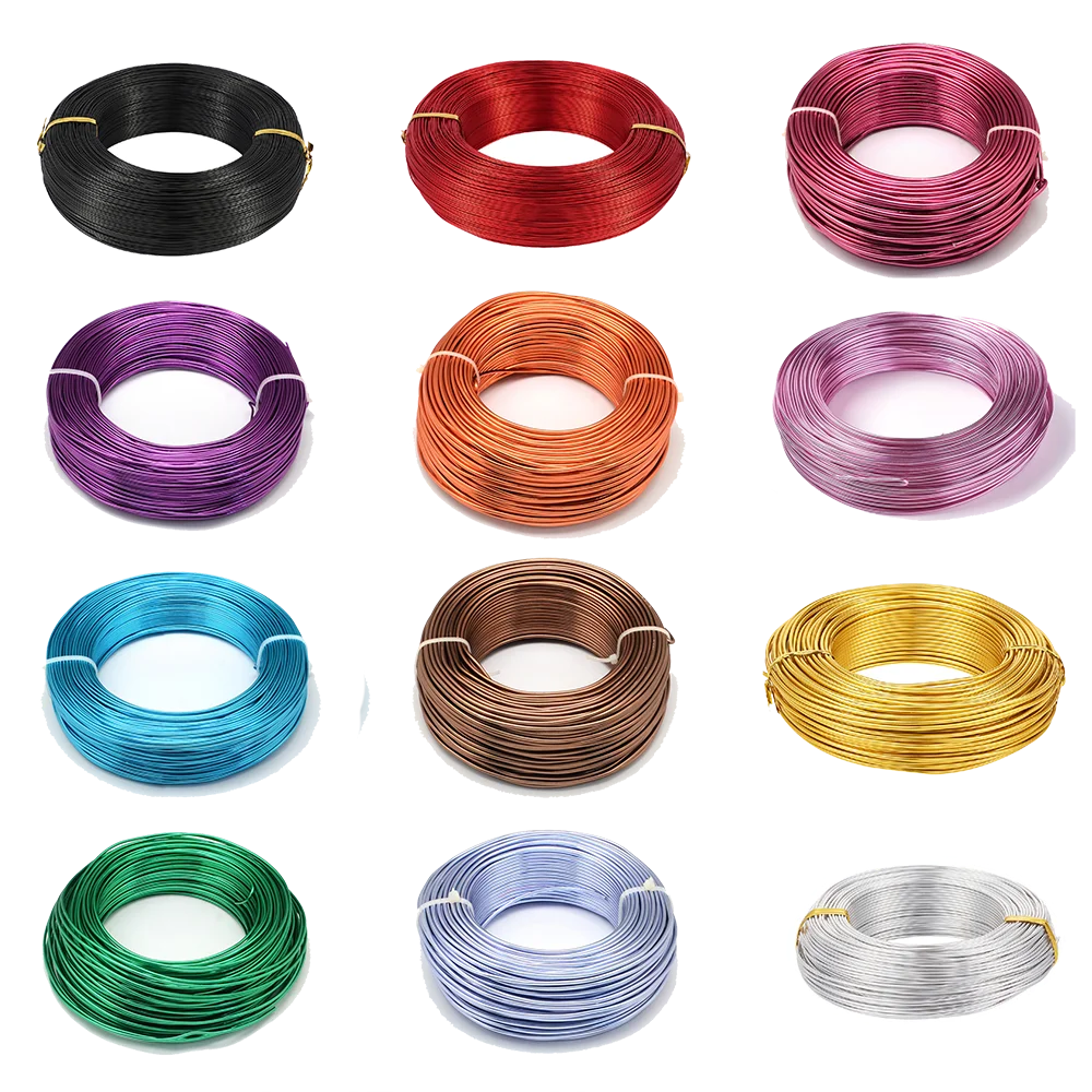 

1Roll Aluminum Wire Jewelry Findings for Jewelry Making DIY Necklace Bracelet 0.8mm 1mm 1.5mm 2mm 3mm 4mm 5mm 6mm 23 colors