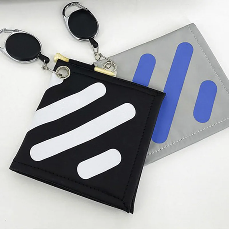 Golf Ball Wiping Towel Cloth With Carabiner Hook Golf Accessories