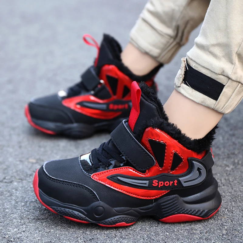 Ботинки для мальчиков зимние детские ботинки спортивная детская обувь кроссовки