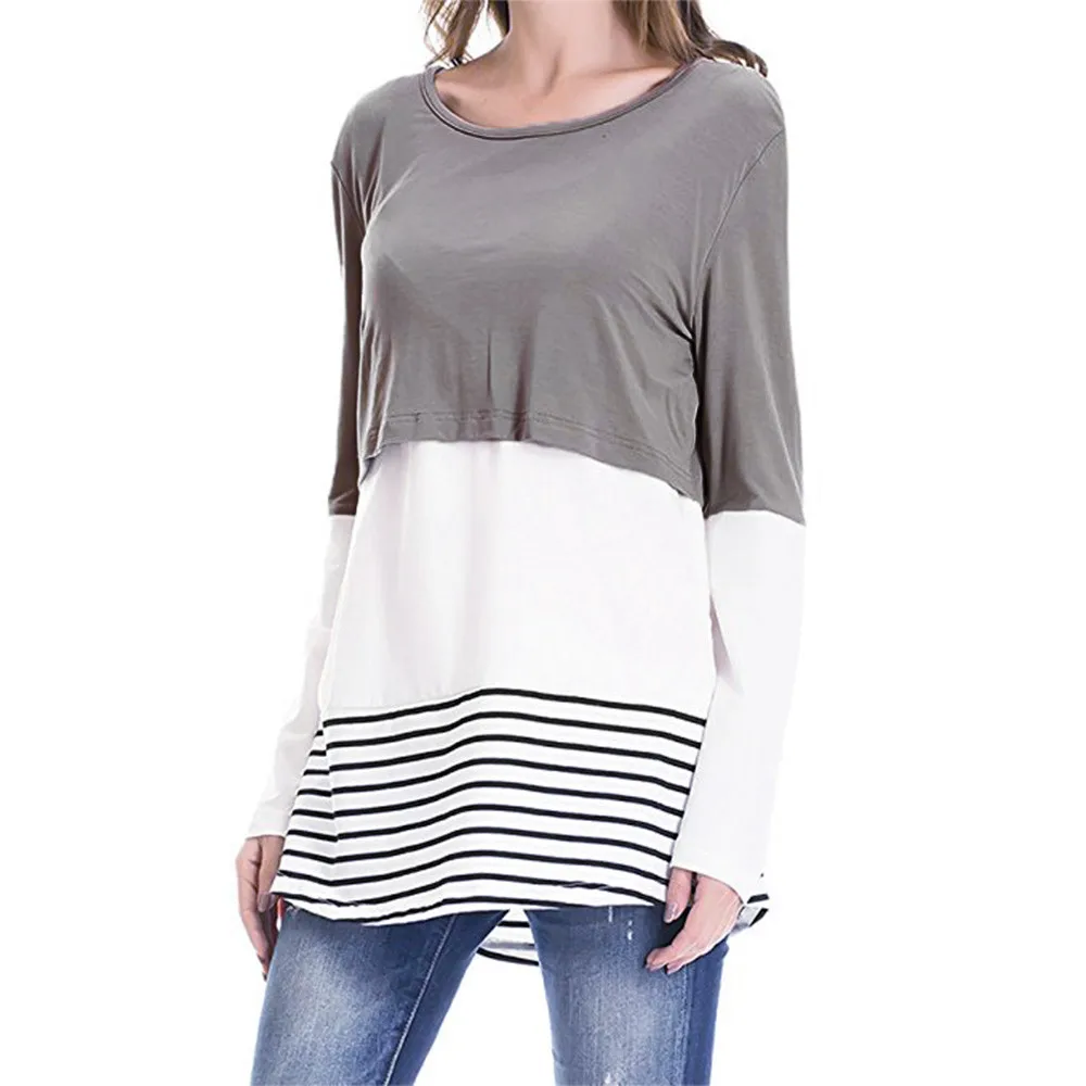 Блузки для беременных топы блузка Женская свободная зимняя кружевная одежда с