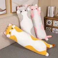 70-110cm Cute Soft Long Cat Pillow Plush Toys Office Nap Pillow Stuffed Sleeping Pillow Home Decor Doll ​Gifts for Girl and Kids