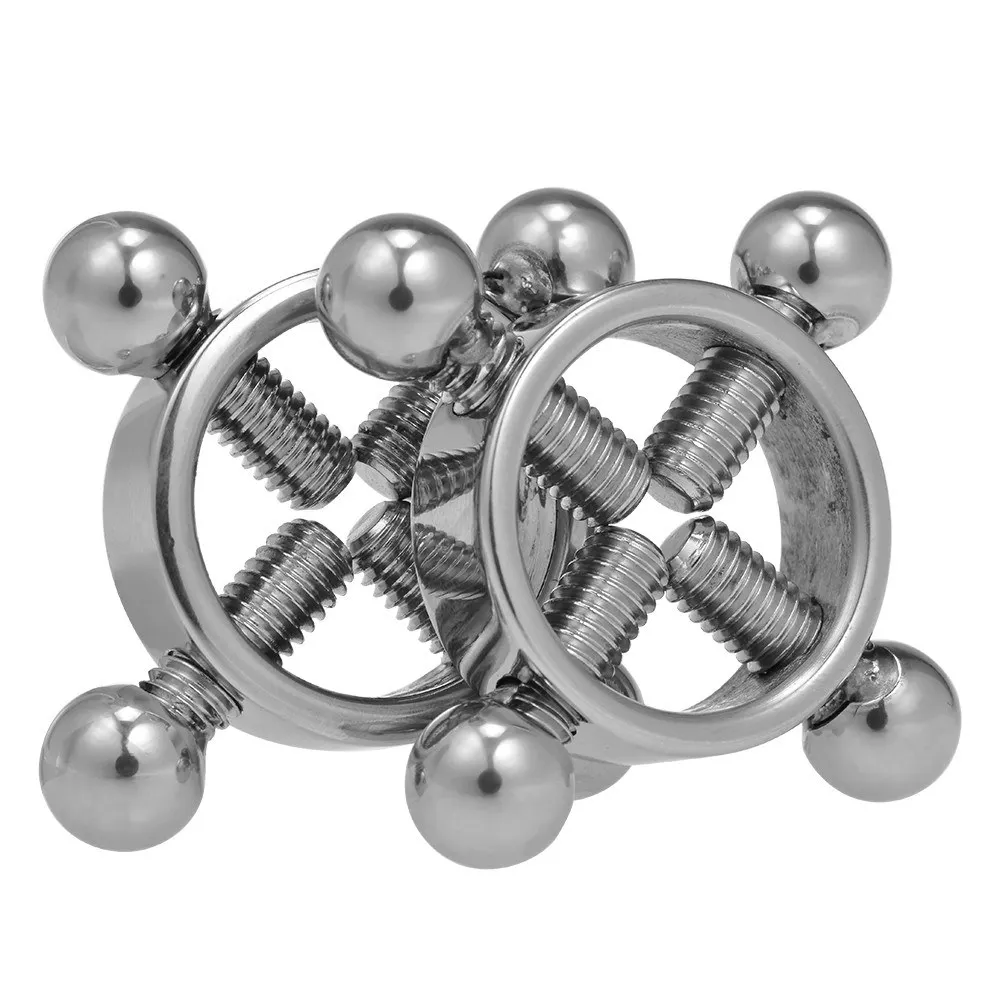 1 пара женской Нержавеющая сталь зажимы для сосков Секс груди и статьи изделия