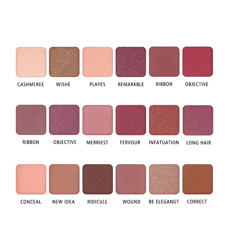 

Makeup Tools Desert Rose Gold 18 Colour Eyeshadow Palette Earth Shimmer Eyeshadow Waterproof Not Smudge Cosmetics for Face New