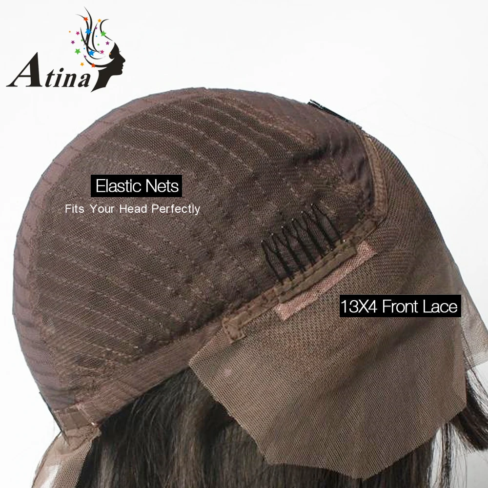 Вьющийся парик из человеческих волос 13x4 на сетке спереди бразильский с