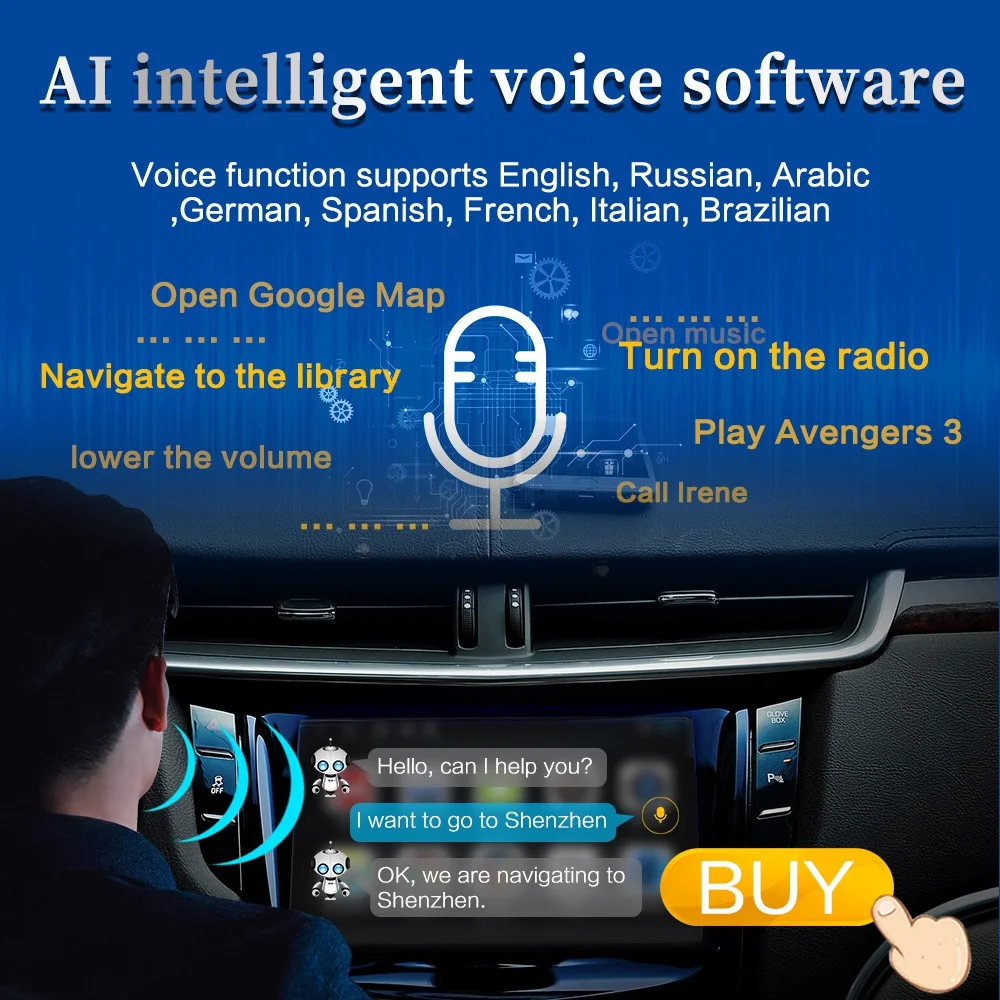 Автомагнитола 2 din мультимедийный видеоплеер с GPS-навигацией 8 ГБ + 128 Гб Android 10 для