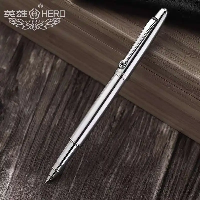 Ручка перьевая Hero 100 металлическая чернильная ручка 10 к золото преобразователь с
