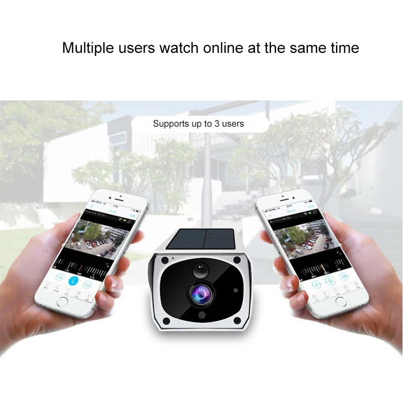 Беспроводная Солнечная уличная WiFi ip-камера 1080P HD водонепроницаемая камера