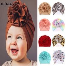 Sweet Flower Baby Headband Children Turban Infant Hat Toddler Headwrap Bowknot Bonnet Hair Band Newborn Cap Kid Hair Accessories (1)