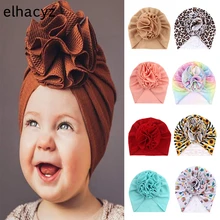 Cute Flower Baby Headband Children Turban Infant Hat Toddler Head Wrap Bow Knot Bonnet Hair Band Newborn Cap Kid Hair Accessory