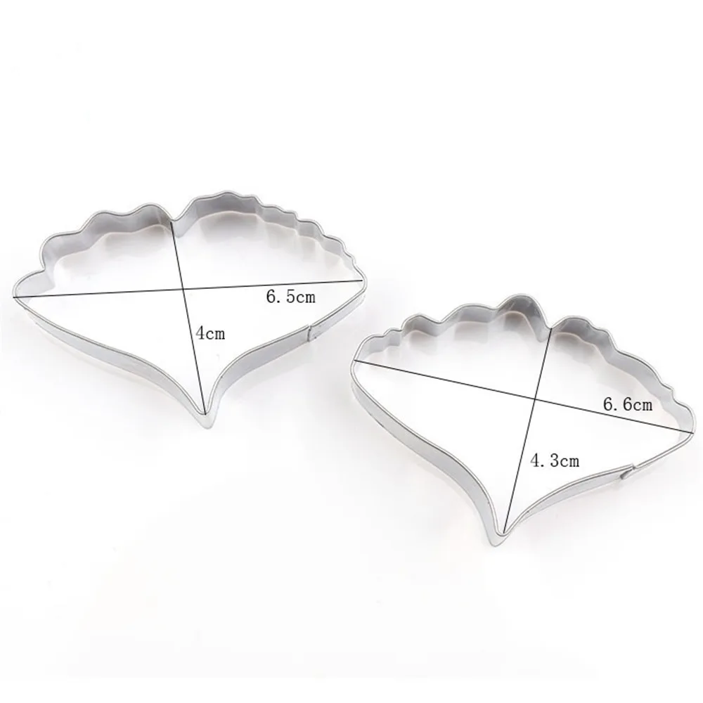 Форма для печенья торта из нержавеющей стали форма резки листьев гинкгобилоба