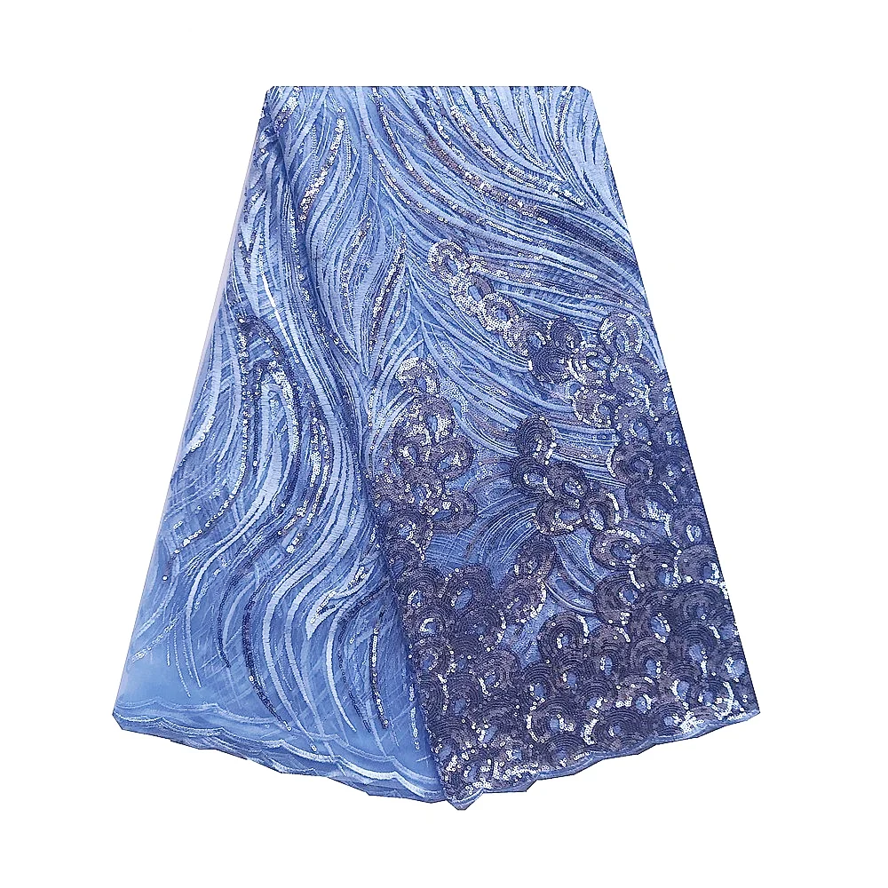 Новинка тюль сетка пайетки кружевная ткань 3D Африканское шампанское золото