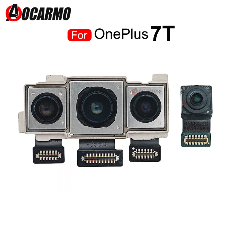 

For OnePlus 7T 1+7T Front Face + Back Rear Main Big Camera Module Flex Cable Replacement Parts
