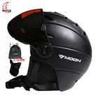 Профессиональный полузакрытый лыжный шлем MOON, цельноформованный, спортивный, для мужчин и женщин, для катания на лыжах, сноуборде, шлемы с защитными очками