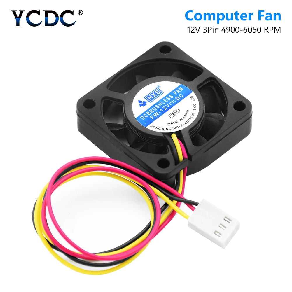 Новые 3 Шпильки 9 лезвия низкая Шум DC 12 В 40x40 мм компьютер PC Процессор кулер