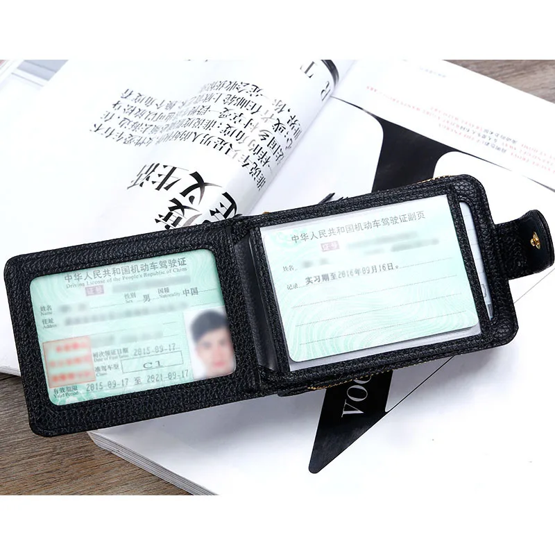2019 женская сумка для карт водительские права кожаный чехол на молнии organ Zero