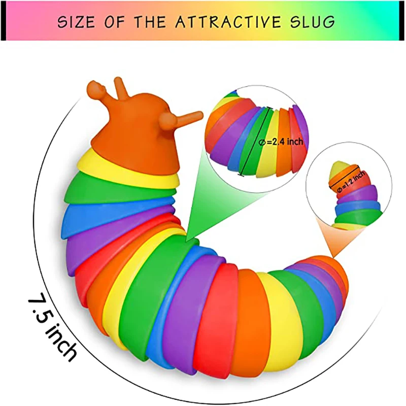 Фиджет-модный Pop Fingertip игрушечная Улитка Slug гибкие игрушки для декомпрессии