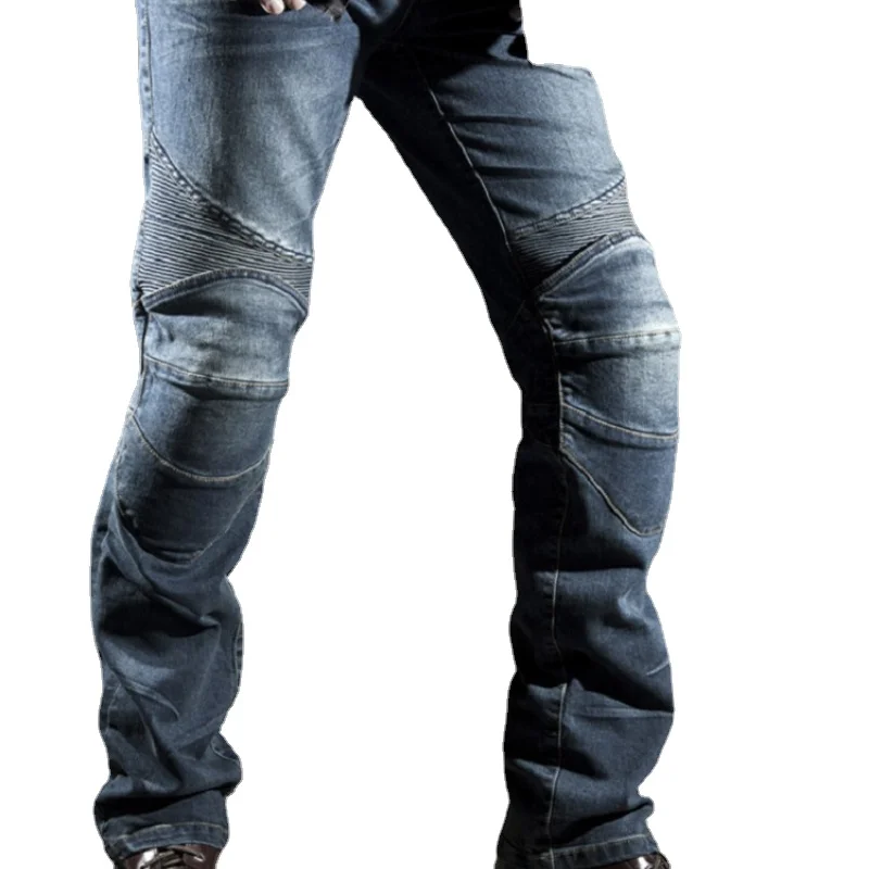 

Male Stretch Original Trousers Off-road Pants Protection Clothing Mens Black Biker Jeans Motocycle Denim Pants Xxxxl Plus Size