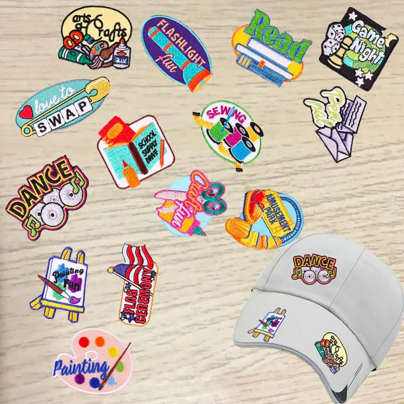 

Cute Cartoon Fashion Patches with High-quality Embroidery Patch for Backpack, T-shirt, Pants, Hat, Ironing Patches Anime Patch