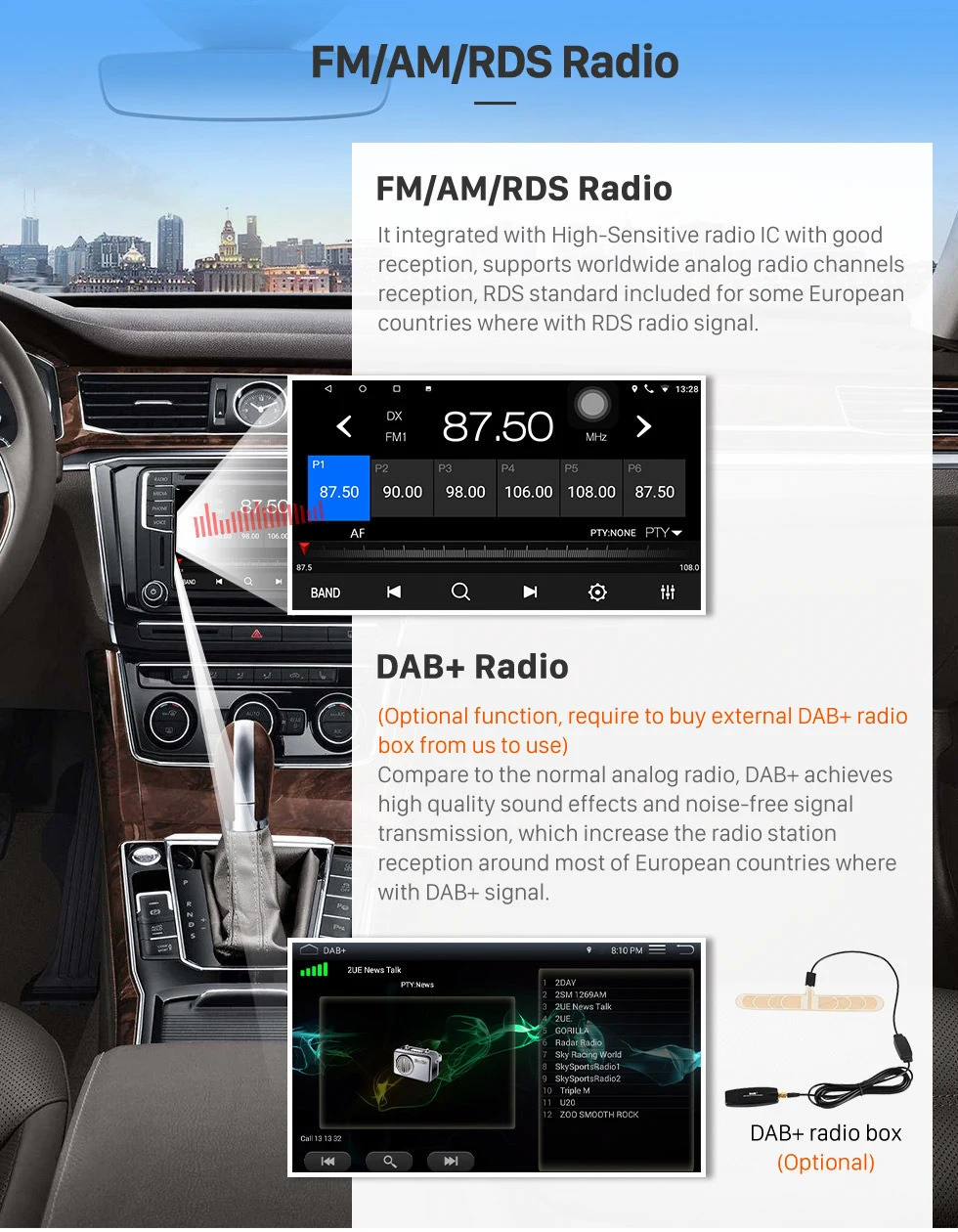 Seicane 10,1 дюймов Android 9,0 автомобильное радио головное устройство плеер для 2013- Toyota Corolla с Bluetooth USB wifi gps навигация